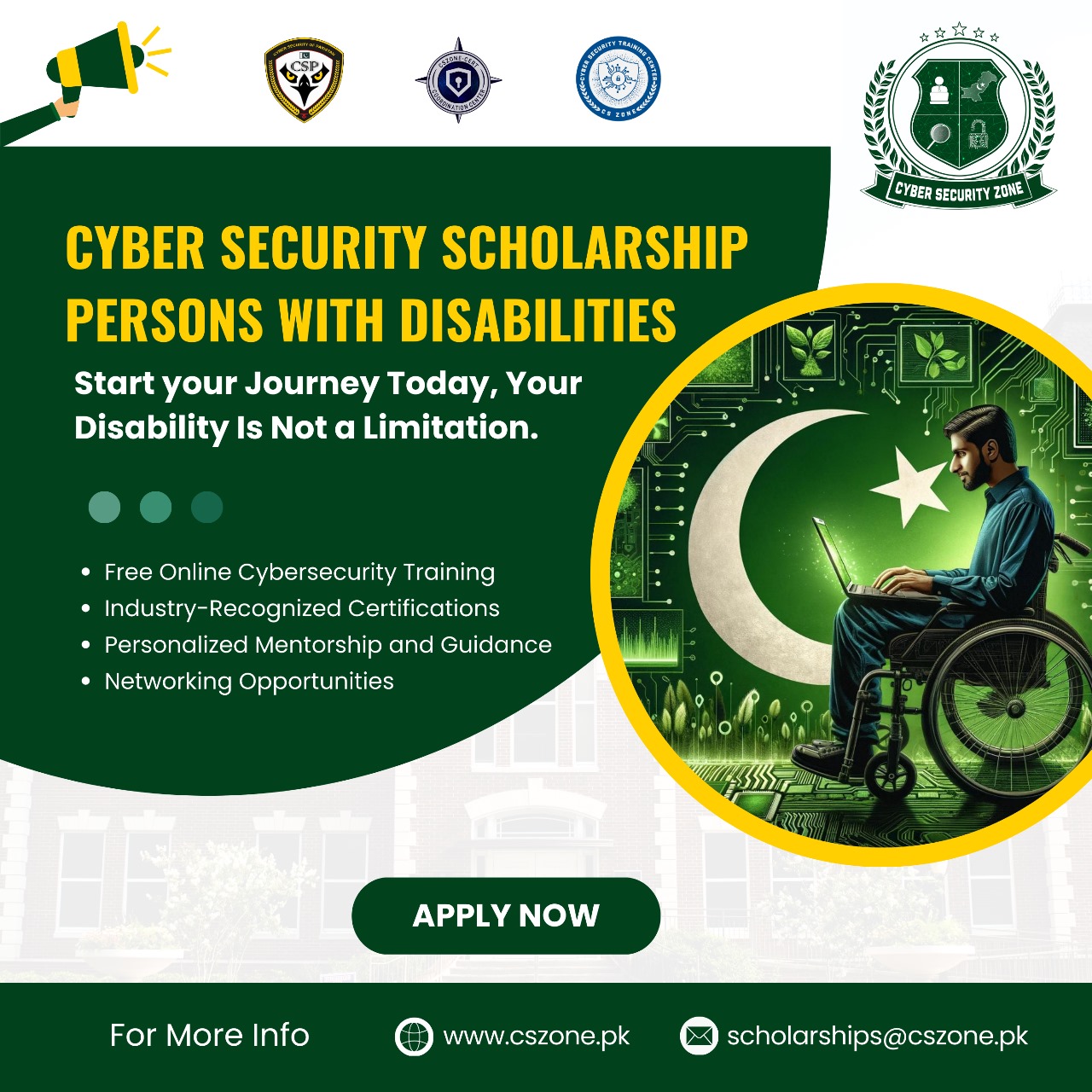 Cyber Security Scholarship for Persons with Disabilities
