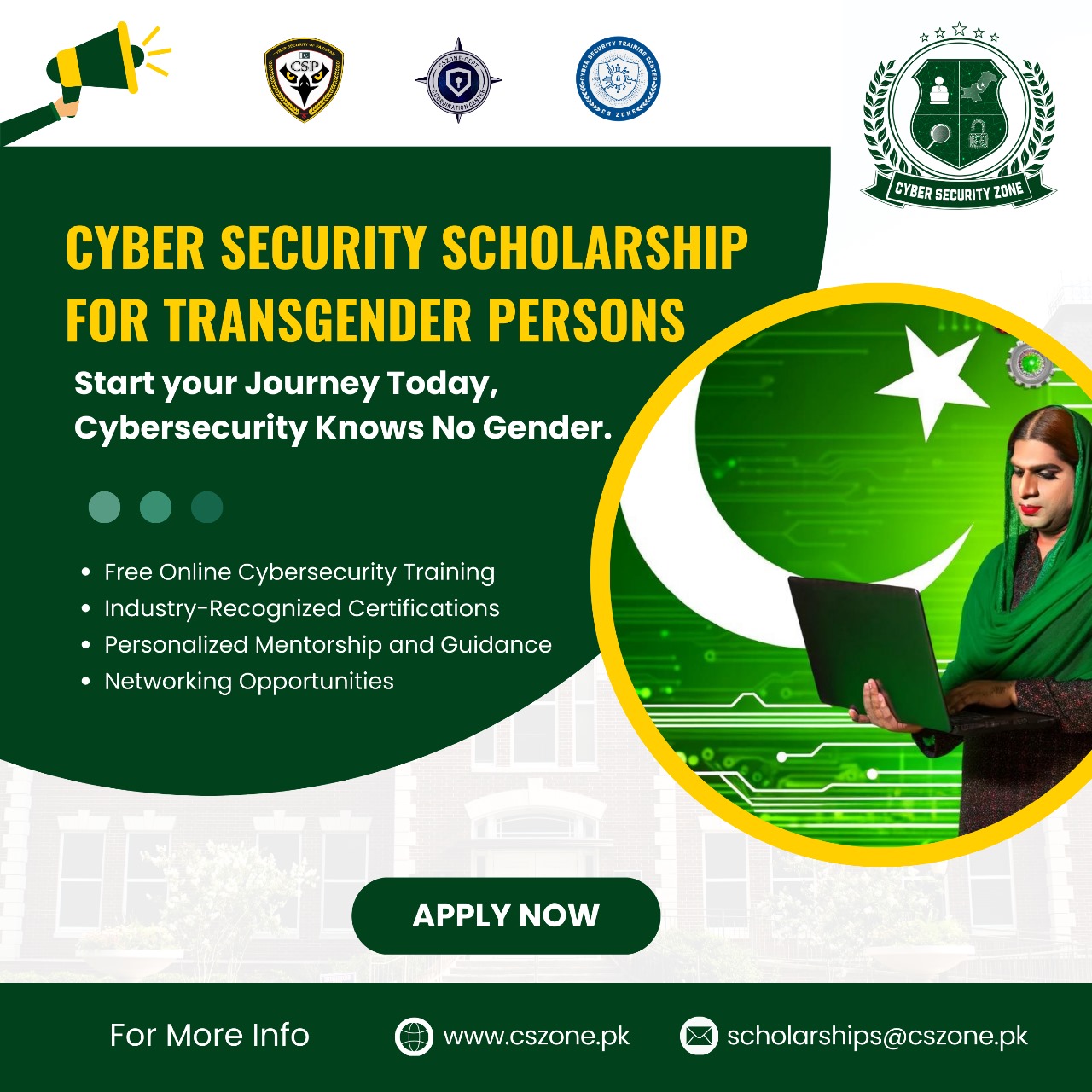 Cybersecurity Scholarship for Transgender Persons